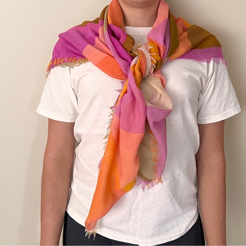 Beautiful multi color scarf. Super soft fabric